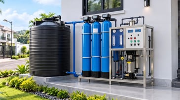 iClear point-of-entry water treatment installed in a new residential estate in Lagos